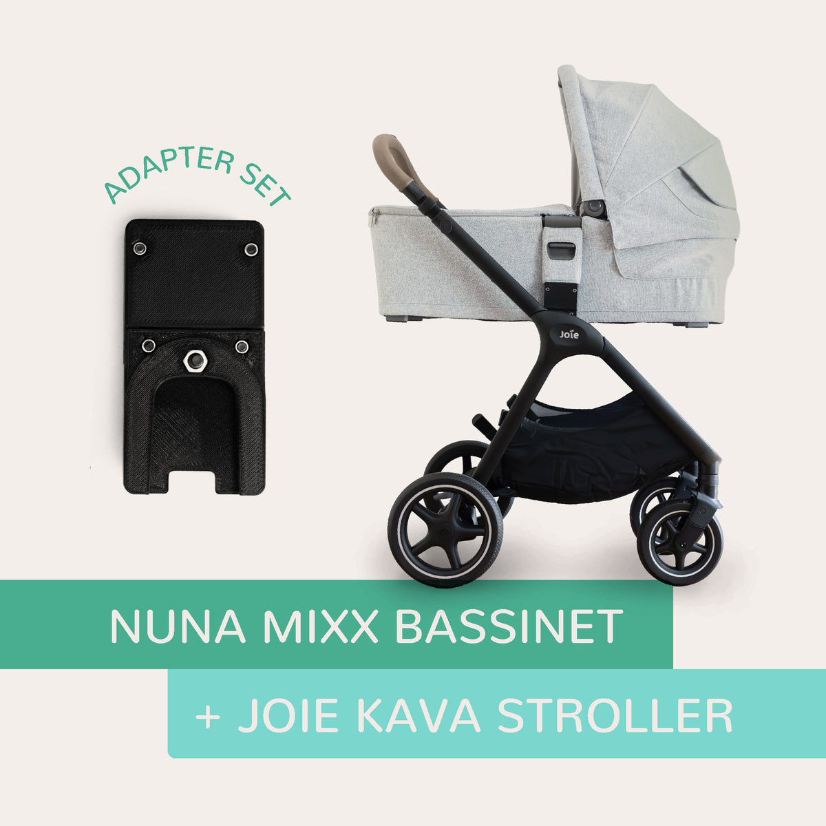 Vamos Baby Adapter – Nuna MIXX Bassinet to Joie KAVA Stroller