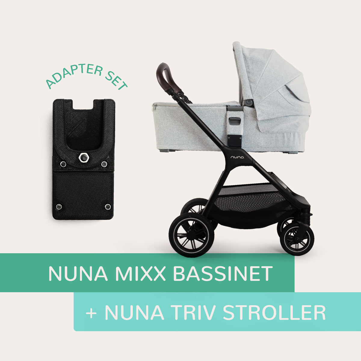 Vamos Baby Adapter – Nuna MIXX Bassinet to Nuna TRIV Stroller