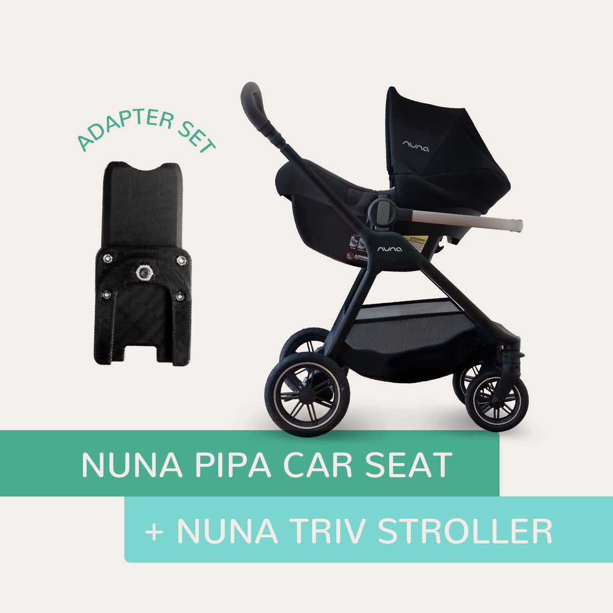 Vamos Baby Adapter – Nuna PIPA Car Seat to Nuna TRIV Stroller