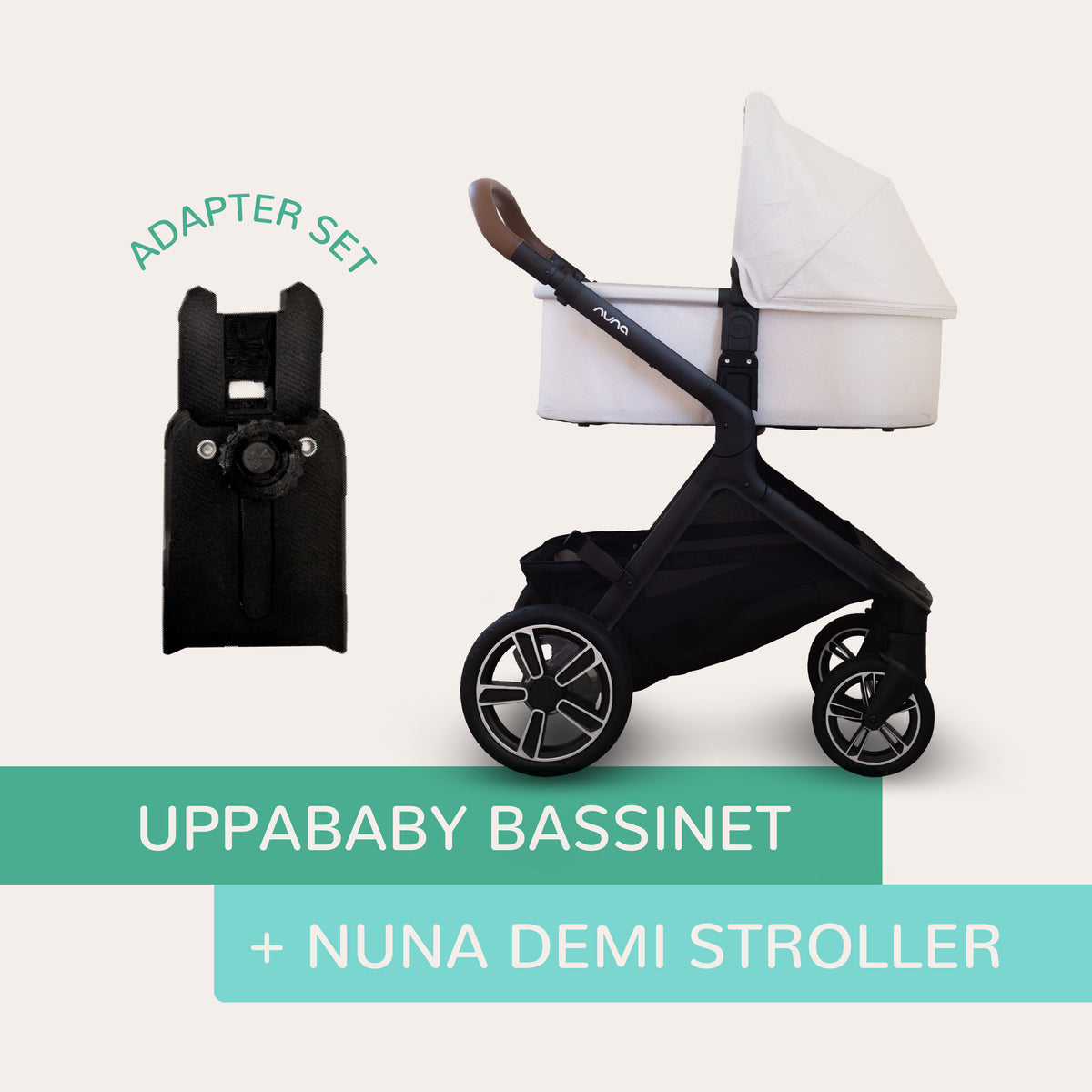 Vamos Baby Adapter – UPPAbaby Bassinet to Nuna DEMI Stroller