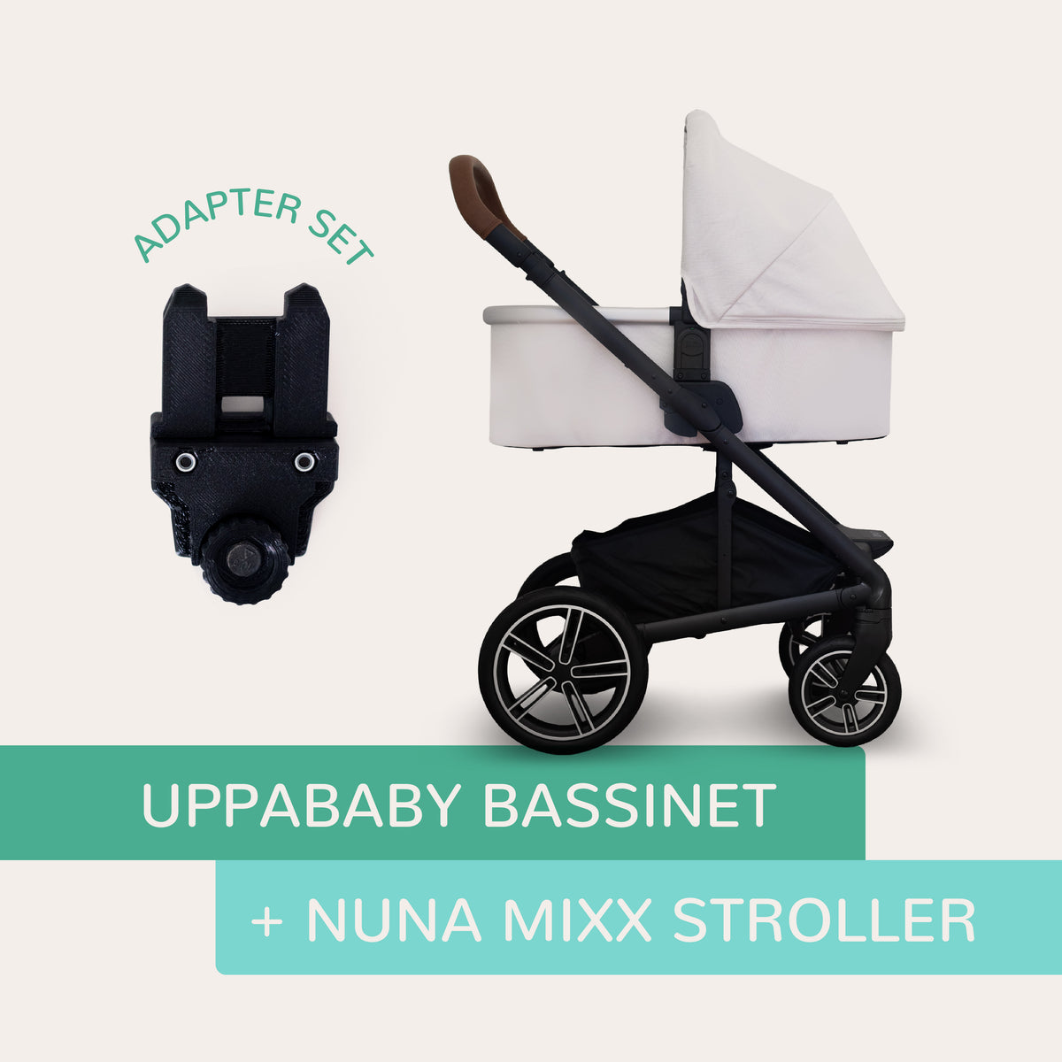 Vamos Baby Adapter – UPPAbaby Bassinet to Nuna MIXX Stroller
